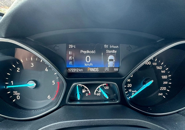 Ford Kuga cena 84900 przebieg: 172000, rok produkcji 2018 z Szczecinek małe 326